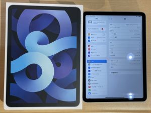 購入したもののあまり使用しない…とのことでiPad（アイパッド）Air 第4世代を買取りました！高額買取ならモバトル水戸オーパ店へ！！