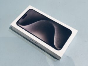 新品未開封のiPhone15ProMax（アイフォン）の買取をしました！買取ならモバトル水戸オーパ店へ！