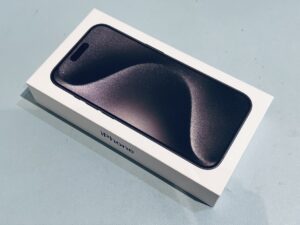 新品未開封のiPhone15Pro（アイフォン）の買取をしました！買取ならモバトル水戸オーパ店へ！