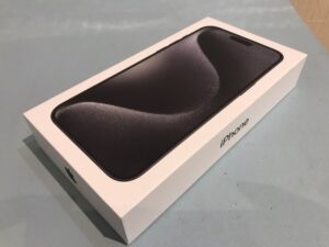 新品未開封のiPhone15ProMax（アイフォン）の買取をしました！買取ならモバトル水戸オーパ店へ！