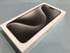 新品未開封のiPhone15ProMax(アイフォン）の買取をしました！買取ならモバトル水戸オーパ店へ！