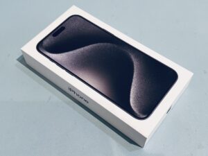 新品未開封のiPhone15ProMax(アイフォン）の買取をしました！買取ならモバトル水戸オーパ店へ！