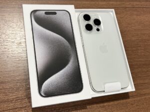 箱を開けただけの新品未使用品！iPhone15Pro（アイフォン）を高額査定いたしました！【モバトル渋谷店】