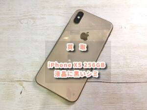 バッテリー最大容量76％、画面に黒いシミが有り「 iPhone XS 256GB 」買取査定を行いました！【大阪なんばウォーク店】