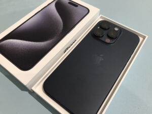 中古のiPhone15Pro（アイフォン15プロ）を買取りました！iPhone16（アイフォン16）シリーズも強化買取中！