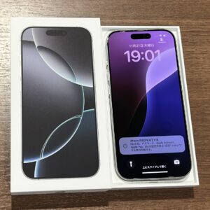 1か月使っただけでとてもキレイな中古のiPhone16Pro（アイフォン）を買取しました！【モバトル渋谷店】
