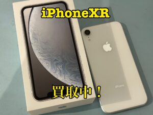 中古のiPhoneXR（アイフォンXR）を買取りました！iPhone16シリーズだけでなくiPad（アイパッド）買取中！買取ならモバトル水戸オーパ店へ！