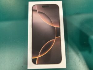 iPhone 16 ProMax（アイフォン16プロマックス）新品未開封品を 221000円で高価買取！【モバトルペリエ千葉店】