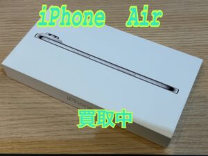 新品未開封のiPhone Air(アイフォン)を買取りました！iPhone16(アイフォン16)シリーズも強化買取中！買取ならモバトル水戸オーパ店へ！